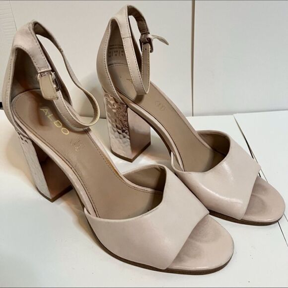 Aldo Shoes - Aldo Nila 55‎ Open Toe Shoe, Size 8.5.